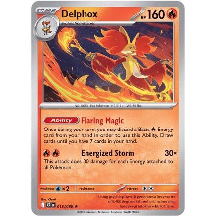 Delphox 13 - ME04 Chaos Rising Holofoil