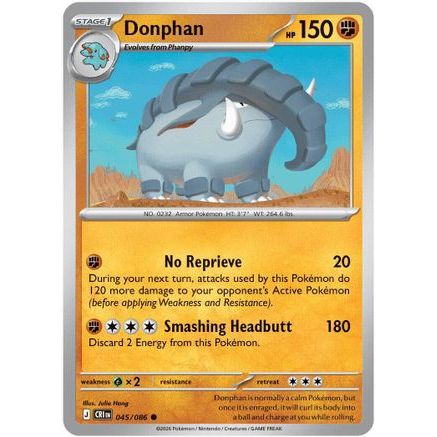 Donphan 45 - ME04 Chaos Rising Reverse Holofoil
