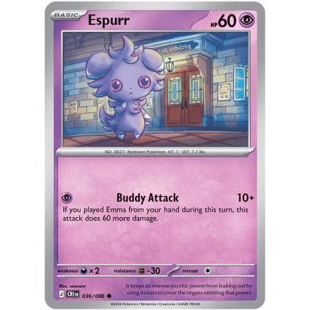 Espurr 36 - ME04 Chaos Rising Reverse Holofoil