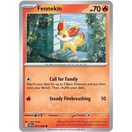 Fennekin 11 - ME04 Chaos Rising Reverse Holofoil