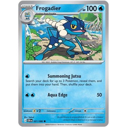 Frogadier - 021/086 21 - ME04 Chaos Rising Reverse Holofoil