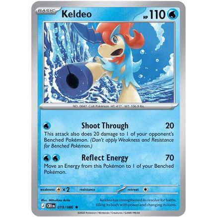 Keldeo 19 - ME04 Chaos Rising Holofoil
