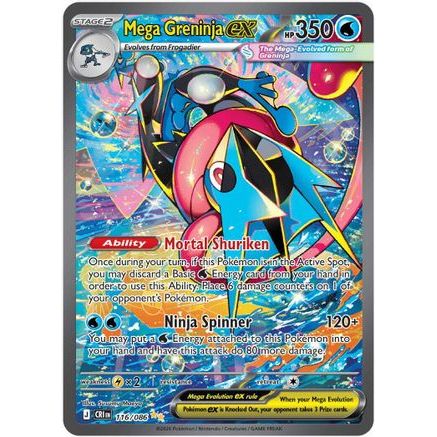 Mega Greninja ex - 116/086 116 - ME04 Chaos Rising Holofoil