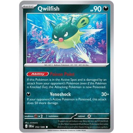 Qwilfish 52 - ME04 Chaos Rising Reverse Holofoil