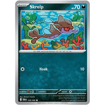 Skrelp 58 - ME04 Chaos Rising Reverse Holofoil