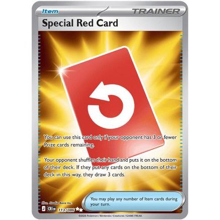Special Red Card - 113/086 113 - ME04 Chaos Rising Holofoil