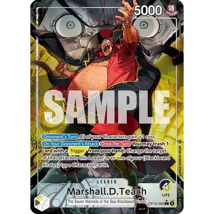 Marshall.D.Teach (080) (Alternate Art) (OP16-080) - The Time of Battle Foil