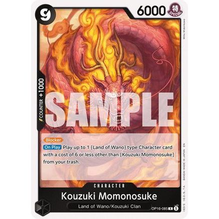 Kouzuki Momonosuke (085) (OP16-085) - The Time of Battle Foil