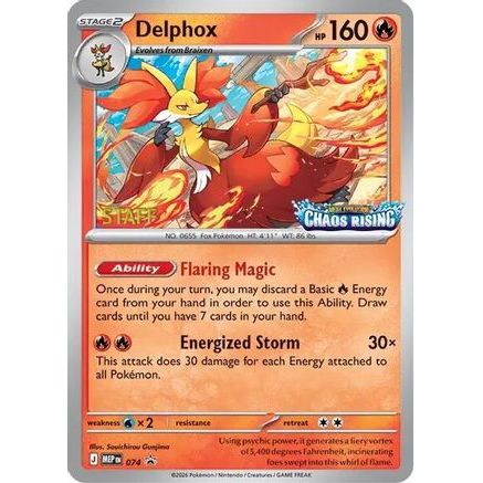 Delphox - 074 [Staff] 74 - ME Mega Evolution Promo Holofoil