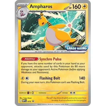 Ampharos - 075 75 - ME Mega Evolution Promo Holofoil