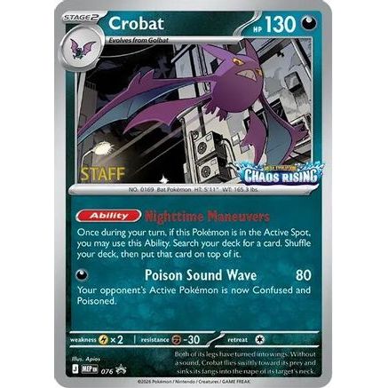 Crobat - 076 [Staff] 76 - ME Mega Evolution Promo Holofoil