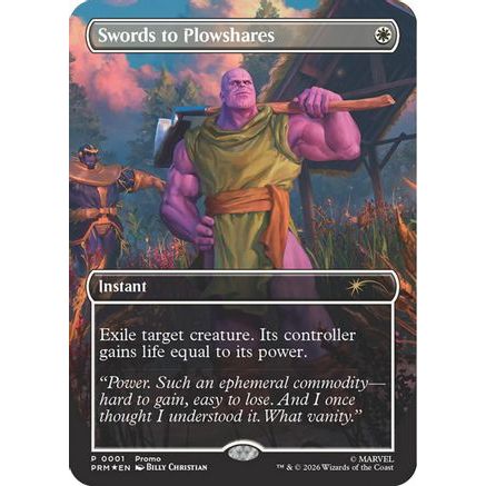 Swords to Plowshares (Borderless) (Magazine Insert) (MEDIA-001) - Media Promos Foil
