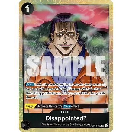 Disappointed? (Premium Card Collection -Best Selection Vol. 6-) (OP14-099) - One Piece Promotion Cards Foil