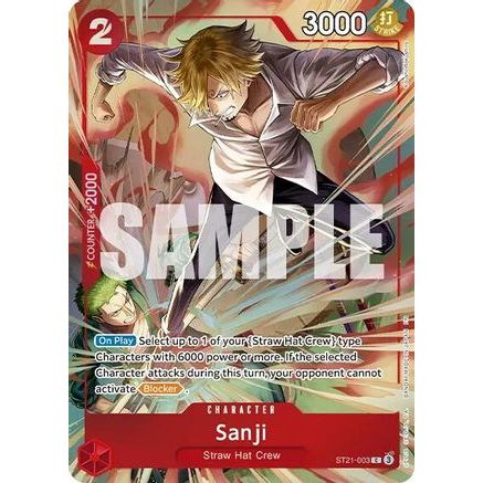 Sanji (Premium Card Collection -Best Selection Vol. 6-) (ST21-003) - One Piece Promotion Cards Foil