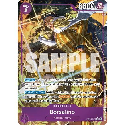 Borsalino (Alternate Art) (OP16-073) - The Time of Battle Foil
