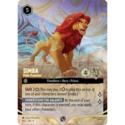 Simba - Pride Protector (Foil) (4) - Disney Lorcana Promo Cards Holofoil