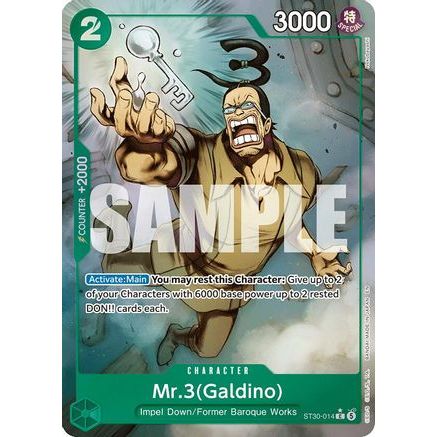 Mr.3(Galdino) (Full Art) (ST30-014) - Starter Deck EX: Luffy & Ace Foil