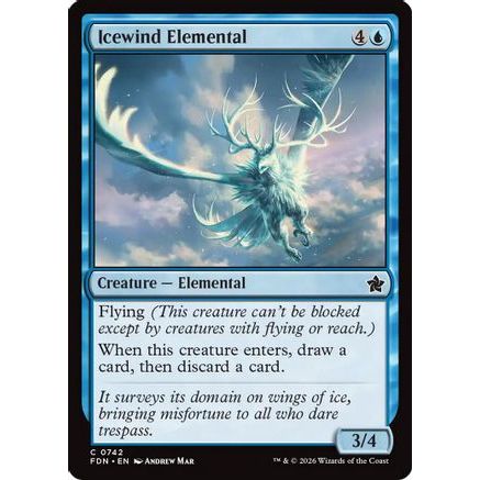 Icewind Elemental (0742) (FDN-742) - Foundations