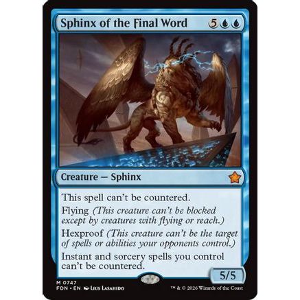 Sphinx of the Final Word (0747) (FDN-747) - Foundations