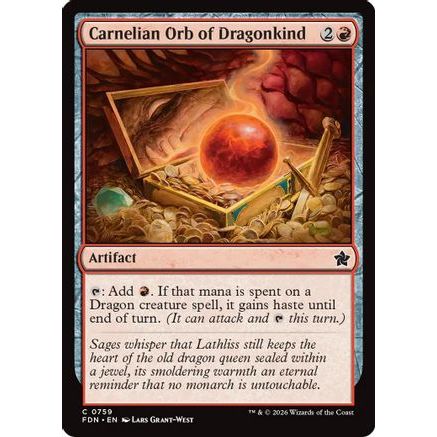 Carnelian Orb of Dragonkind (0759) (FDN-759) - Foundations