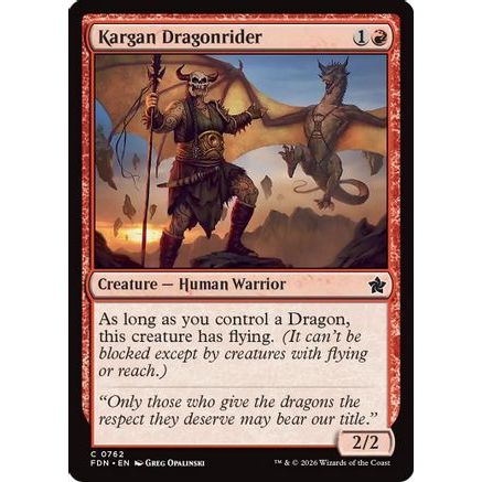Kargan Dragonrider (0762) (FDN-762) - Foundations