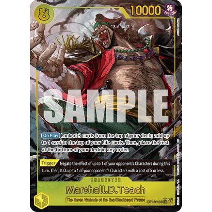 Marshall.D.Teach (119) (Alternate Art) (OP16-119) - The Time of Battle Foil