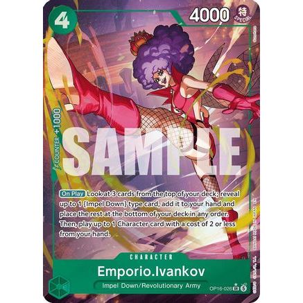 Emporio.Ivankov (026) (Alternate Art) (OP16-026) - The Time of Battle Foil
