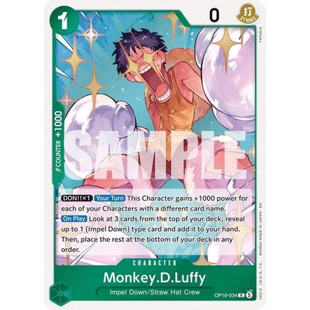 Monkey.D.Luffy (034) (OP16-034) - The Time of Battle Foil