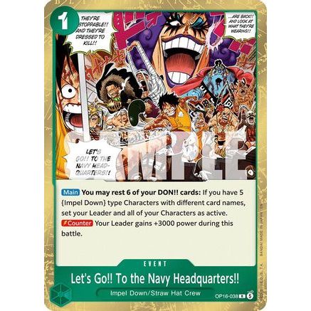 Let's Go!! To the Navy Headquarters.. (OP16-038) - The Time of Battle Foil