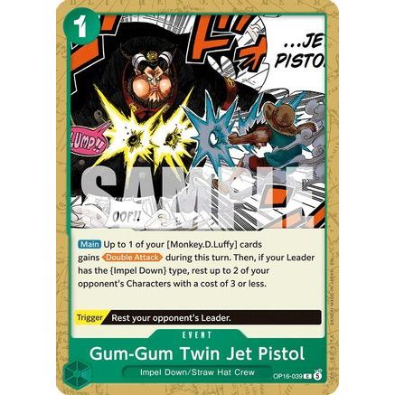 Gum-Gum Twin Jet Pistol (OP16-039) - The Time of Battle