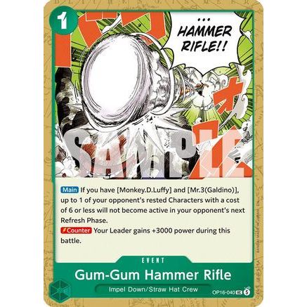Gum-Gum Hammer Rifle (OP16-040) - The Time of Battle