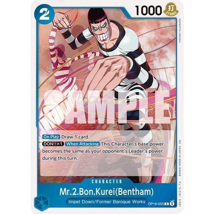 Mr.2.Bon.Kurei(Bentham) (055) (OP16-055) - The Time of Battle Foil