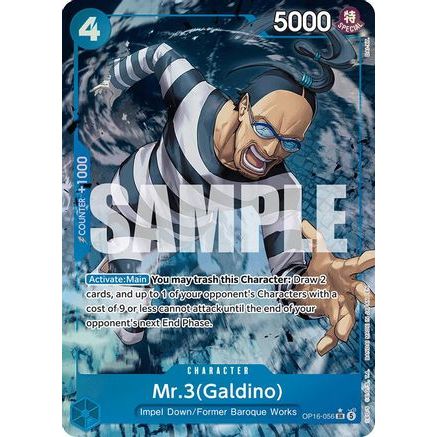 Mr.3(Galdino) (056) (Alternate Art) (OP16-056) - The Time of Battle Foil