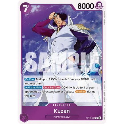 Kuzan (OP16-063) - The Time of Battle Foil