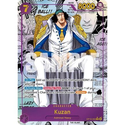 Kuzan (Manga) (OP16-063) - The Time of Battle Foil