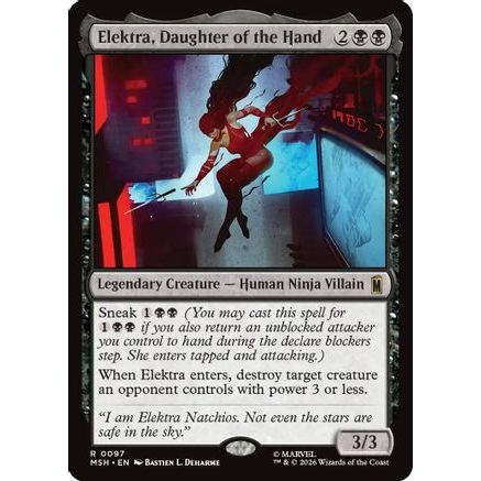 Elektra, Daughter of the Hand (MSH-097) - Marvel Super Heroes Foil