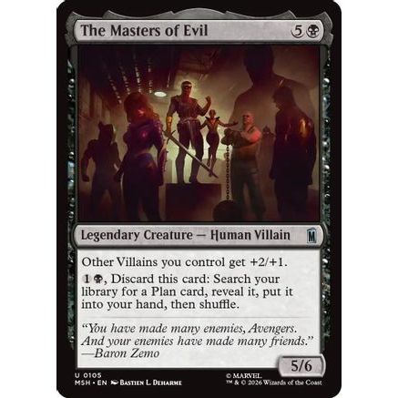 The Masters of Evil (MSH-105) - Marvel Super Heroes Foil