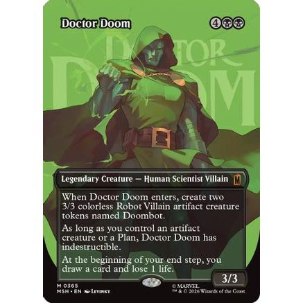 Doctor Doom (Borderless) (365) (MSH-365) - Marvel Super Heroes Foil