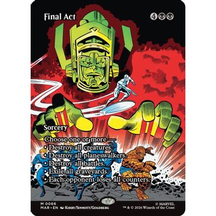 Final Act (Borderless) (MAR-066) - Marvel Universe Eternal-Legal Foil