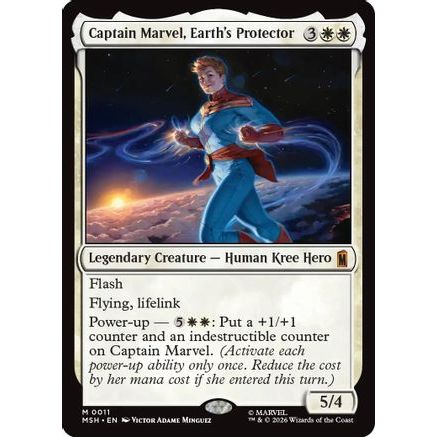 Captain Marvel, Earth's Protector (MSH-011) - Marvel Super Heroes