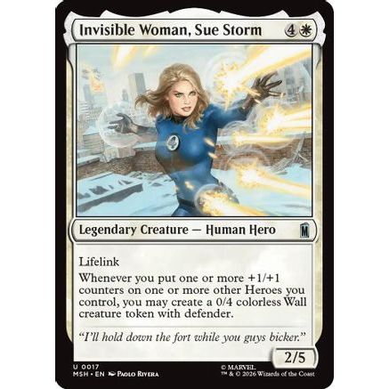 Invisible Woman, Sue Storm (MSH-017) - Marvel Super Heroes