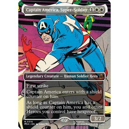 Captain America, Super-Soldier (Borderless) (0316) (MSH-316) - Marvel Super Heroes