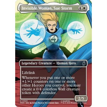 Invisible Woman, Sue Storm (Borderless) (MSH-323) - Marvel Super Heroes Foil