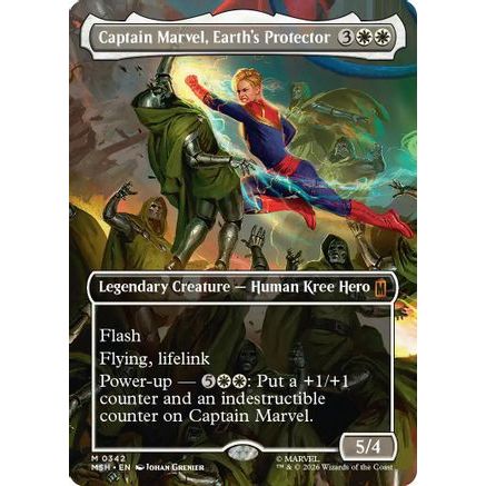 Captain Marvel, Earth's Protector (Borderless) (0342) (MSH-342) - Marvel Super Heroes