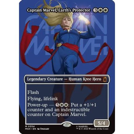 Captain Marvel, Earth's Protector (Borderless) (0354) (MSH-354) - Marvel Super Heroes