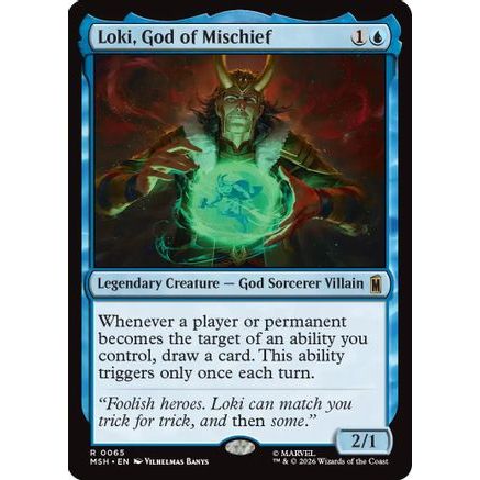 Loki, God of Mischief (MSH-065) - Marvel Super Heroes Foil