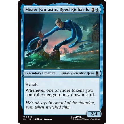 Mister Fantastic, Reed Richards (MSH-066) - Marvel Super Heroes Foil