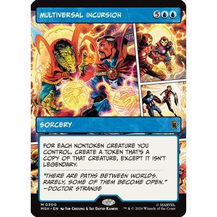 Multiversal Incursion (Borderless) (MSH-300) - Marvel Super Heroes