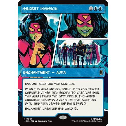 Secret Invasion (Borderless) (MSH-301) - Marvel Super Heroes Foil