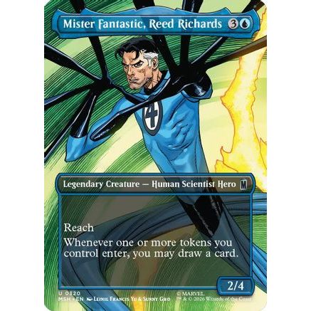 Mister Fantastic, Reed Richards (Borderless) (MSH-320) - Marvel Super Heroes
